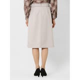 ダブルクロス セットアップ Aラインスカート ライトグレー | TAKA-Q WOMEN | 詳細画像7 