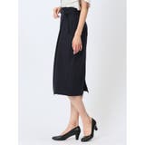 ダブルクロス Aラインスカート 紺(セットアップ可能) | TAKA-Q WOMEN | 詳細画像2