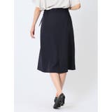 ダブルクロス Aラインスカート 紺(セットアップ可能) | TAKA-Q WOMEN | 詳細画像3
