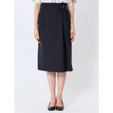 ダブルクロス Aラインスカート 紺(セットアップ可能) | TAKA-Q WOMEN | 詳細画像5