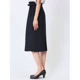 ダブルクロス Aラインスカート 紺(セットアップ可能) | TAKA-Q WOMEN | 詳細画像6