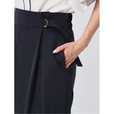 ダブルクロス Aラインスカート 紺(セットアップ可能) | TAKA-Q WOMEN | 詳細画像8