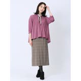 先染めチェック フロントプリーツスカート | TAKA-Q WOMEN | 詳細画像11 