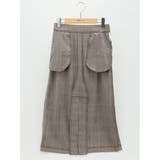 先染めチェック フロントプリーツスカート | TAKA-Q WOMEN | 詳細画像13 