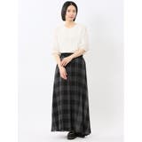 イノウェーブ/INNOWAVE ガーゼチェック リバーシブルスカート | TAKA-Q WOMEN | 詳細画像17