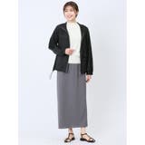 カットジョーゼットタイトスカート | TAKA-Q WOMEN | 詳細画像9 