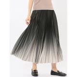 06グレー | グラデーションプリーツ ロングスカート | TAKA-Q WOMEN