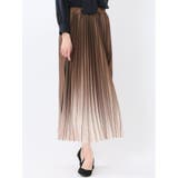 06グレー | グラデーションプリーツ ロングスカート | TAKA-Q WOMEN