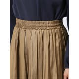 イノウェーブ/INNOWAVE コーティングサテン ギャザースカート | TAKA-Q WOMEN | 詳細画像22 