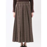 ストレッチウォッシャブル グレンチェック柄 プリーツスカート | TAKA-Q WOMEN | 詳細画像17 