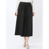 05黒 | ギャザー フレアースカート | TAKA-Q WOMEN