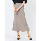 30茶 | ハンチ/HUNCH 無地 リネンライク マーメイドスカート | TAKA-Q WOMEN