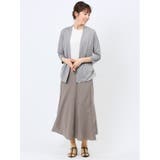 ハンチ/HUNCH 無地 フレンチリネン フレアスカート | TAKA-Q WOMEN | 詳細画像5 