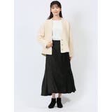 裾プリーツ ロングスカート サテン | TAKA-Q WOMEN | 詳細画像5 