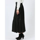 裾プリーツ ロングスカート サテン | TAKA-Q WOMEN | 詳細画像7 