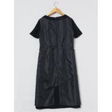 ストレッチウォッシャブル サックワンピース 紺・ダルブルー(セットアップ可能) | TAKA-Q WOMEN | 詳細画像12 