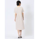 ストレッチウォッシャブル サックワンピース ライトグレー(セットアップ可能) | TAKA-Q WOMEN | 詳細画像3 