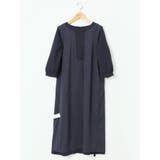ダブルクロス サックワンピース 紺(セットアップ可能) | TAKA-Q WOMEN | 詳細画像12 