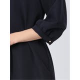 ダブルクロス サックワンピース 紺(セットアップ可能) | TAKA-Q WOMEN | 詳細画像8 