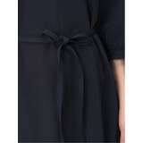 ダブルクロス サックワンピース 紺(セットアップ可能) | TAKA-Q WOMEN | 詳細画像9 
