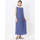 70青 | イノウェーブ/INNOWAVE 接触冷感 ストレッチ ノースリ ワンピース | TAKA-Q WOMEN