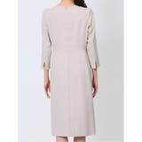 ウーリッシュ カシュクールワンピース ライトグレー(セットアップ可能) | TAKA-Q WOMEN | 詳細画像8 