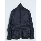 ウール混チェック柄 1ボタンジャケット 紺(セットアップ可能) | TAKA-Q WOMEN | 詳細画像14