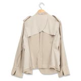 ダブルクロス カラーレスジャケット ベージュ(セットアップ可能) | TAKA-Q WOMEN | 詳細画像13