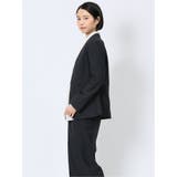 ストレッチウォッシャブル オックス カラーレスジャケット | TAKA-Q WOMEN | 詳細画像2