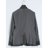 レーヨン混ストレッチ 1ボタンジャケット チェックグレー(セットアップ可能) | TAKA-Q WOMEN | 詳細画像14 