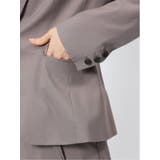 ストレッチウォッシャブル シャンブレーシャーク 1ボタンジャケット | TAKA-Q WOMEN | 詳細画像10