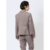 ストレッチウォッシャブル シャンブレーシャーク 1ボタンジャケット | TAKA-Q WOMEN | 詳細画像3