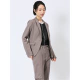ストレッチウォッシャブル シャンブレーシャーク 1ボタンジャケット | TAKA-Q WOMEN | 詳細画像4