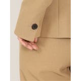 ウーリッシュ カラーレスジャケット キャメル(セットアップ可能) | TAKA-Q WOMEN | 詳細画像10 