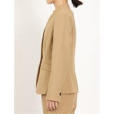 ウーリッシュ カラーレスジャケット キャメル(セットアップ可能) | TAKA-Q WOMEN | 詳細画像6 