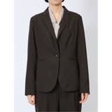 ウェザーストレッチウォッシャブル 1ボタンジャケット こげ茶 | TAKA-Q WOMEN | 詳細画像6