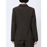 ウェザーストレッチウォッシャブル 1ボタンジャケット こげ茶 | TAKA-Q WOMEN | 詳細画像8