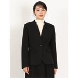 05黒 | ウーリッシュ カラーレスジャケット 黒(セットアップ可能) | TAKA-Q WOMEN