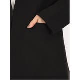 ウーリッシュ カラーレスロングジャケット 黒(セットアップ可能) | TAKA-Q WOMEN | 詳細画像9