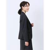 ストレッチポンチ 1ボタンジャケット 無地柄(セットアップ可能) | TAKA-Q WOMEN | 詳細画像4 