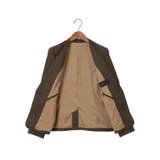 ツムギート カラーレスジャケット 茶(セットアップ可能) | TAKA-Q WOMEN | 詳細画像11
