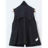 ダブルクロス ロングジレ 紺(セットアップ可能) | TAKA-Q WOMEN | 詳細画像14 