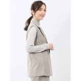 ビリーストライプ テーラードジレ ベージュ(セットアップ可能) | TAKA-Q WOMEN | 詳細画像4 