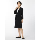 ドビーニット セットアップ 1ボタン7分袖ジャケット 組織紺 | TAKA-Q WOMEN | 詳細画像13