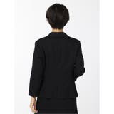 ドビーニット セットアップ 1ボタン7分袖ジャケット 組織紺 | TAKA-Q WOMEN | 詳細画像3