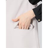 ダブルクロス ロングジレ ライトグレー(セットアップ可能) | TAKA-Q WOMEN | 詳細画像10