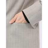 ビリーストライプ ダブルジャケット ベージュ(セットアップ可能) | TAKA-Q WOMEN | 詳細画像10 