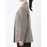 ストレッチウォッシャブル チェック柄 リラクシング ダブルジャケット | TAKA-Q WOMEN | 詳細画像7 