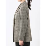 ストレッチウォッシャブル チェック柄 リラクシング ダブルジャケット | TAKA-Q WOMEN | 詳細画像7 