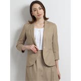 ボンフォルト BONNEFORTE セットアップ1釦8分袖テーラージャケット | TAKA-Q WOMEN | 詳細画像1